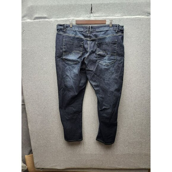 Rebel By Right Womens Dark Wash Denim Jeans Size 20 Cotton Blend Mid-Rise Stretc - Picture 4 of 4